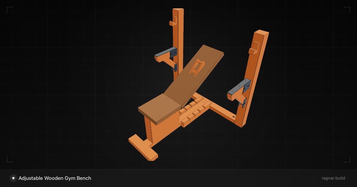 Wooden Weightlifting Rack