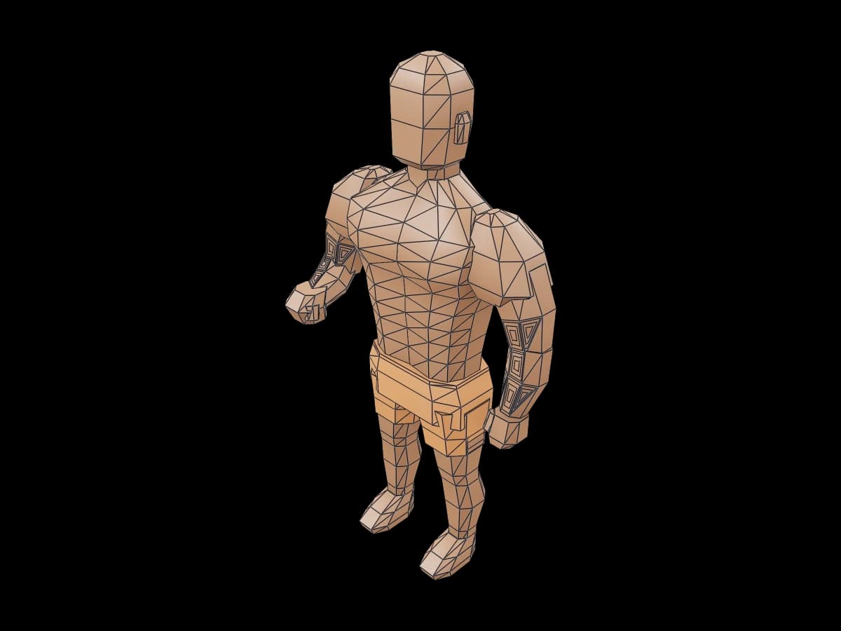 Low Poly Pirate Character