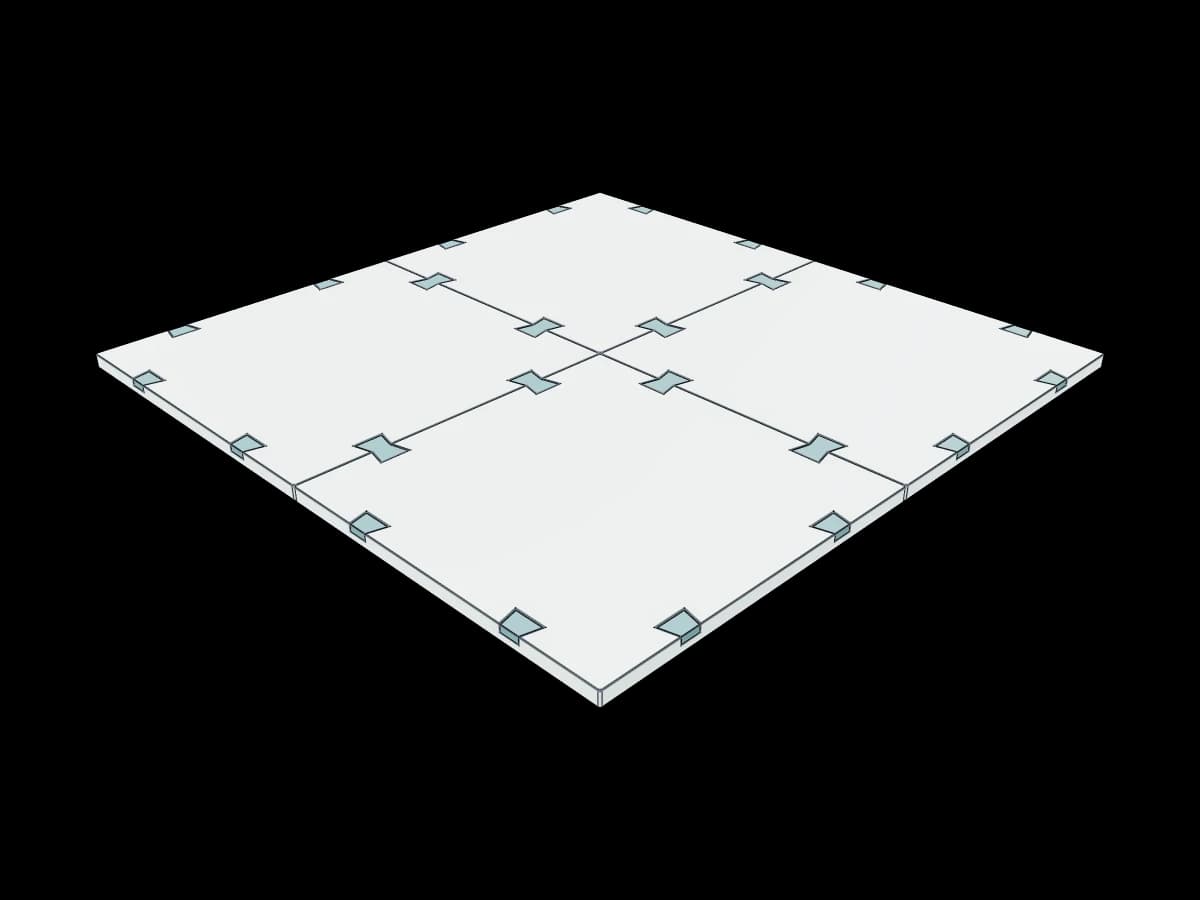 Meerschweinchenstall Grundplatten Boden