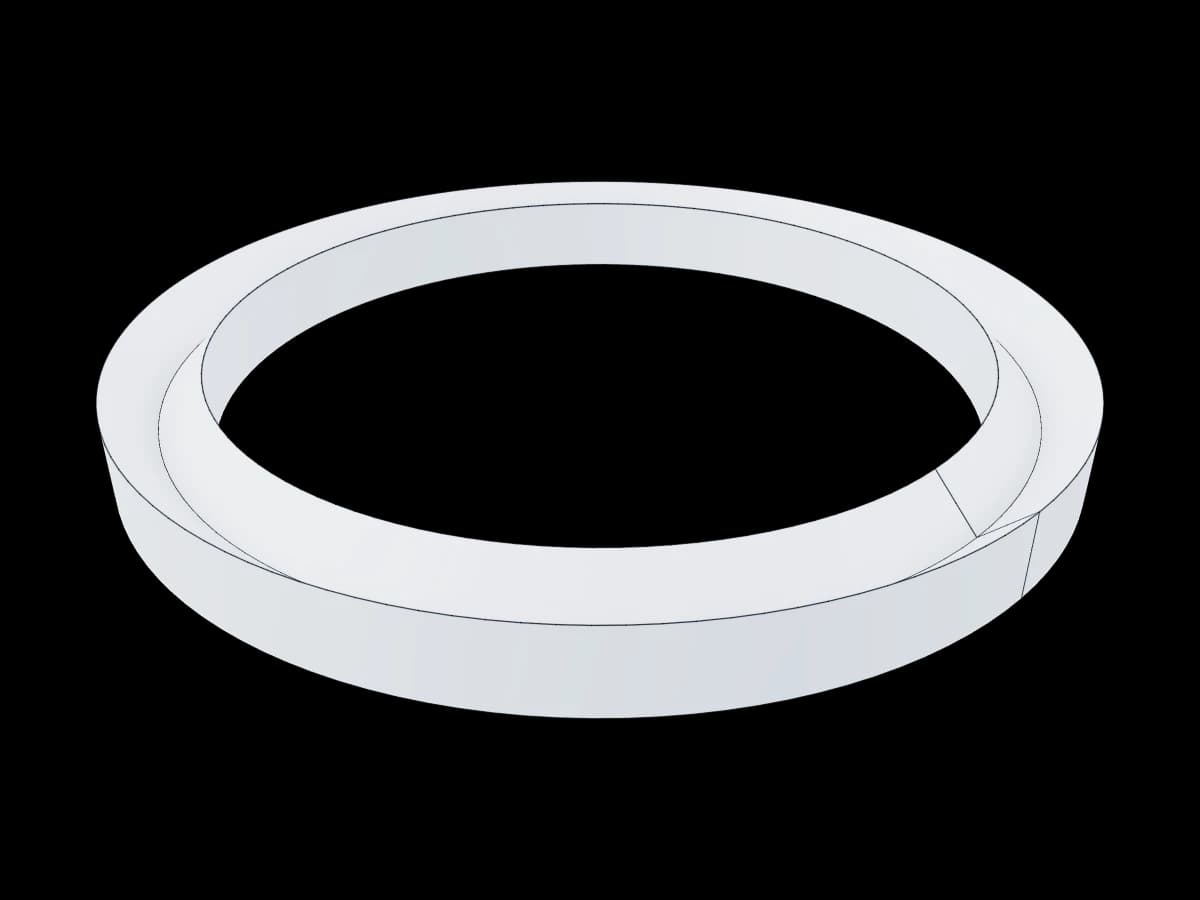 Sloped Wall Ring