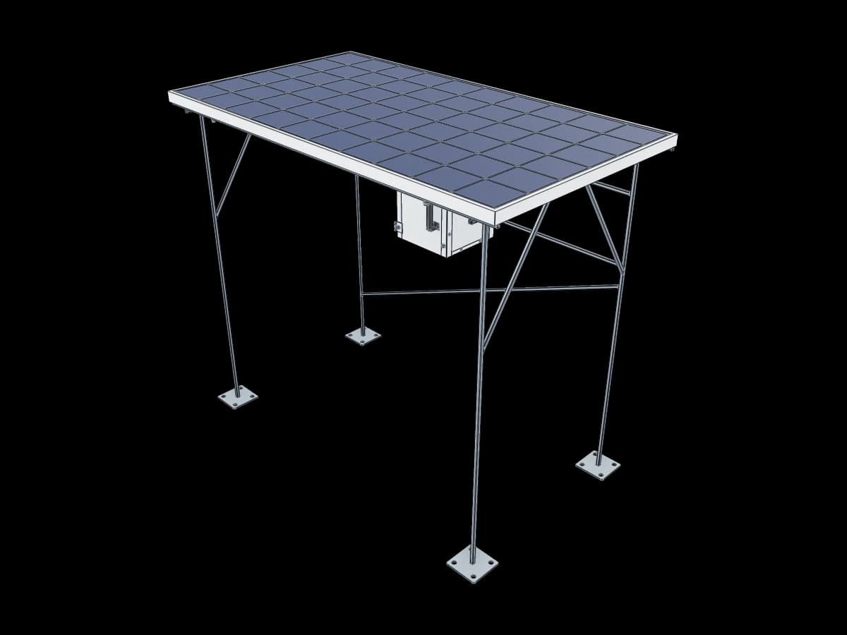 Solar Panel With Support Frame | Ragnar Gallery