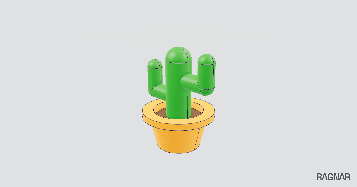 Tiny Potted Cactus