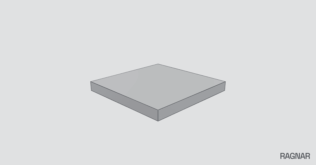 Countersunk Square Block