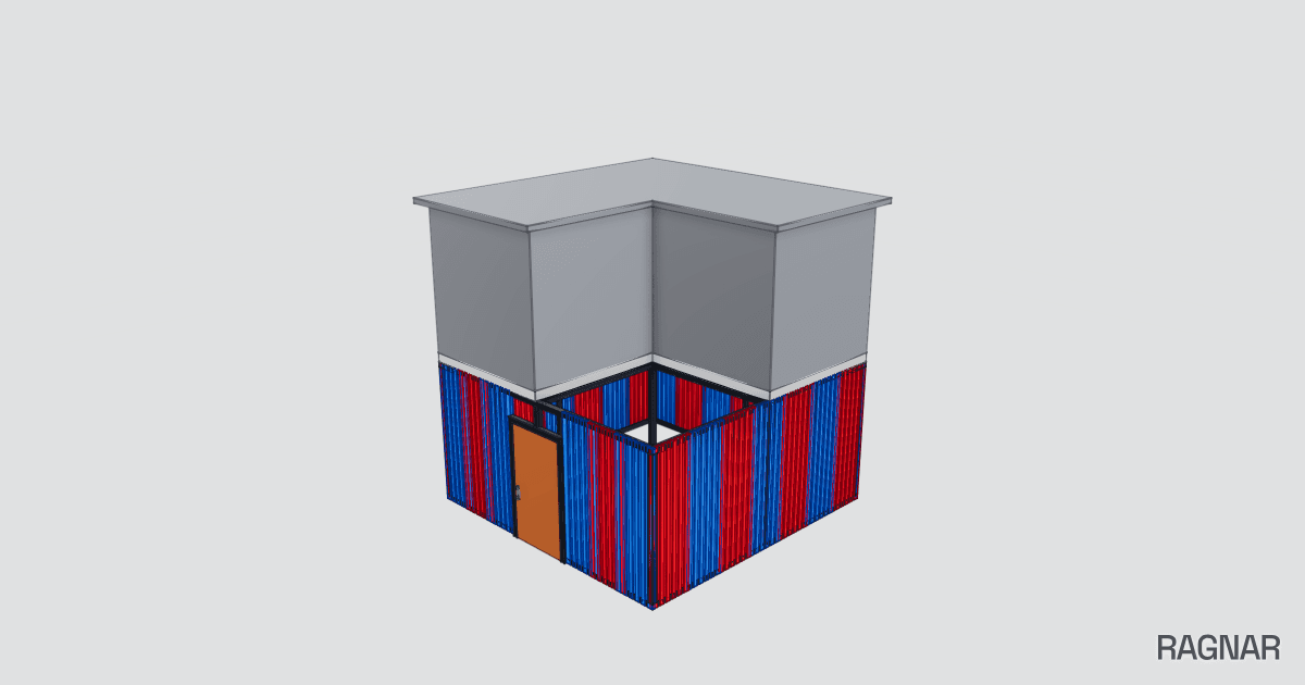 Two-story container structure