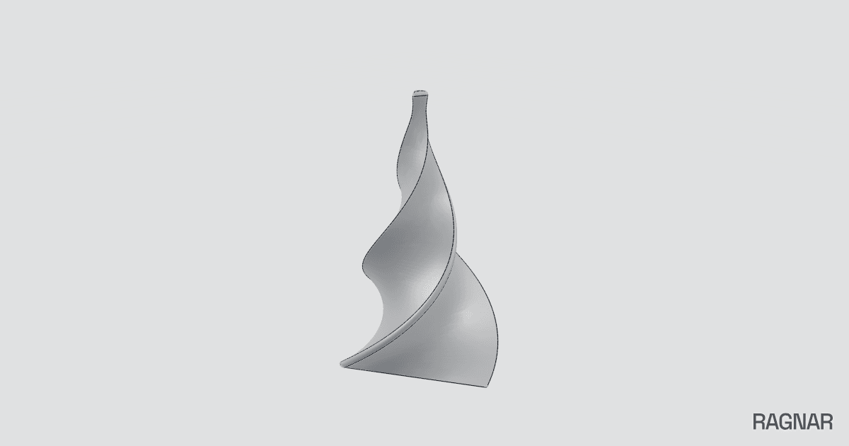 Swirled Triangular Pyramid