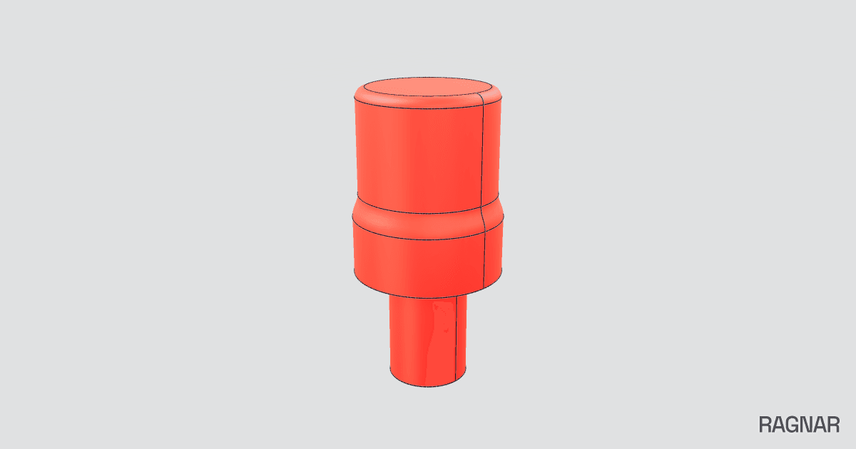 Red antenna cap
