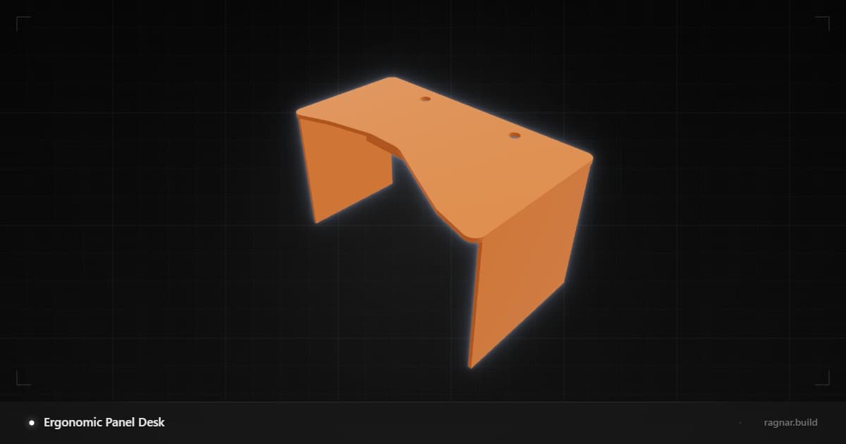 Ergonomic Panel Desk