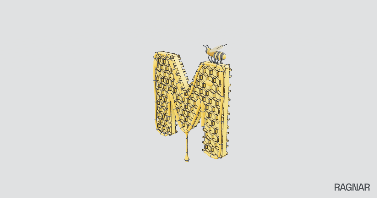 Honey Letter M