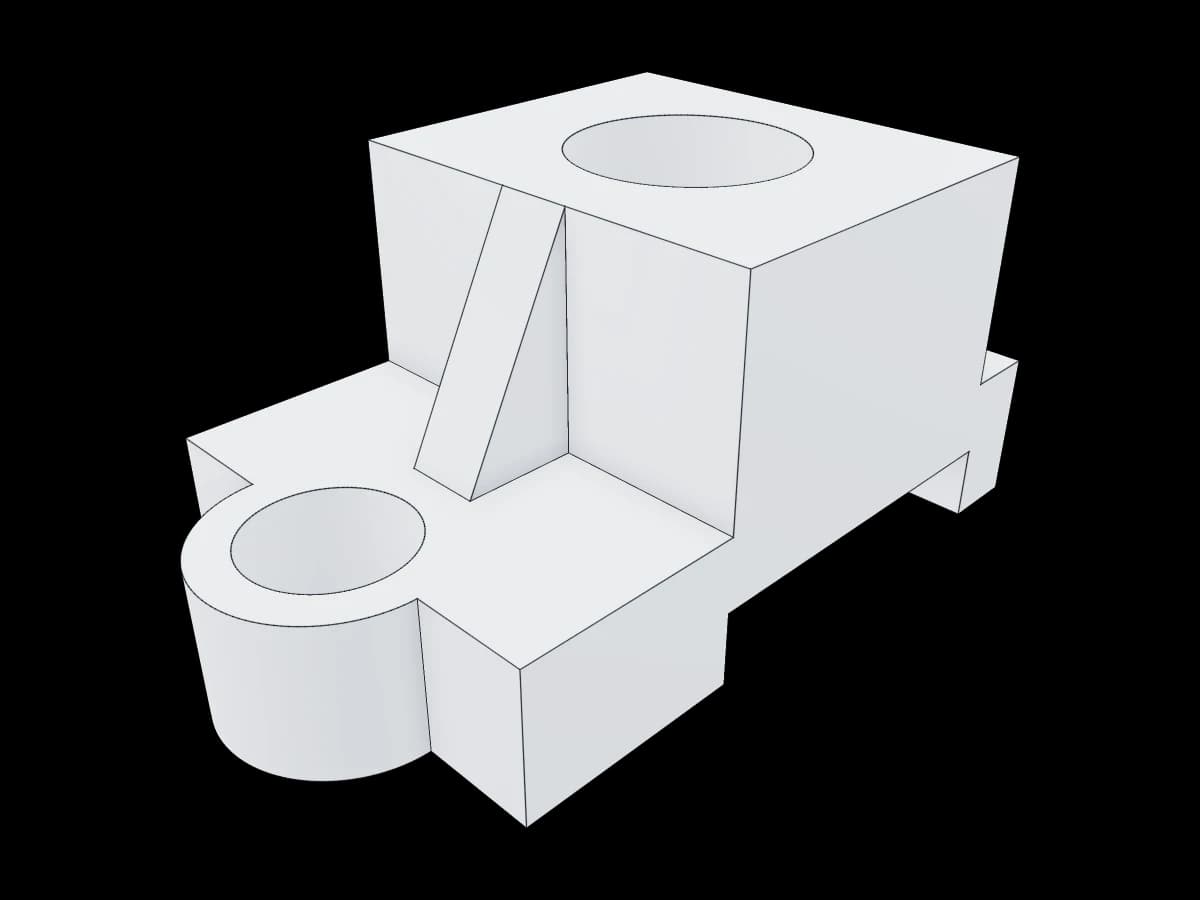Ribbed Mounting Bracket