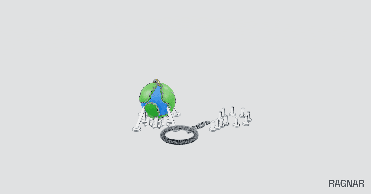 Earth keychain
