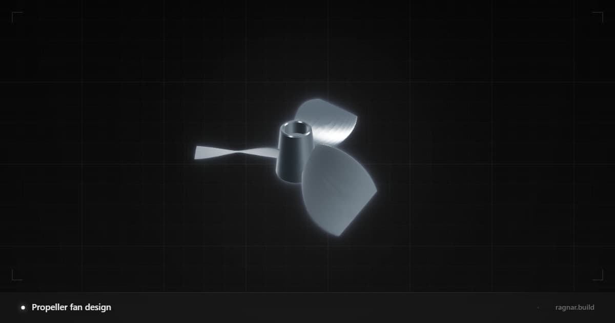 Propeller fan design