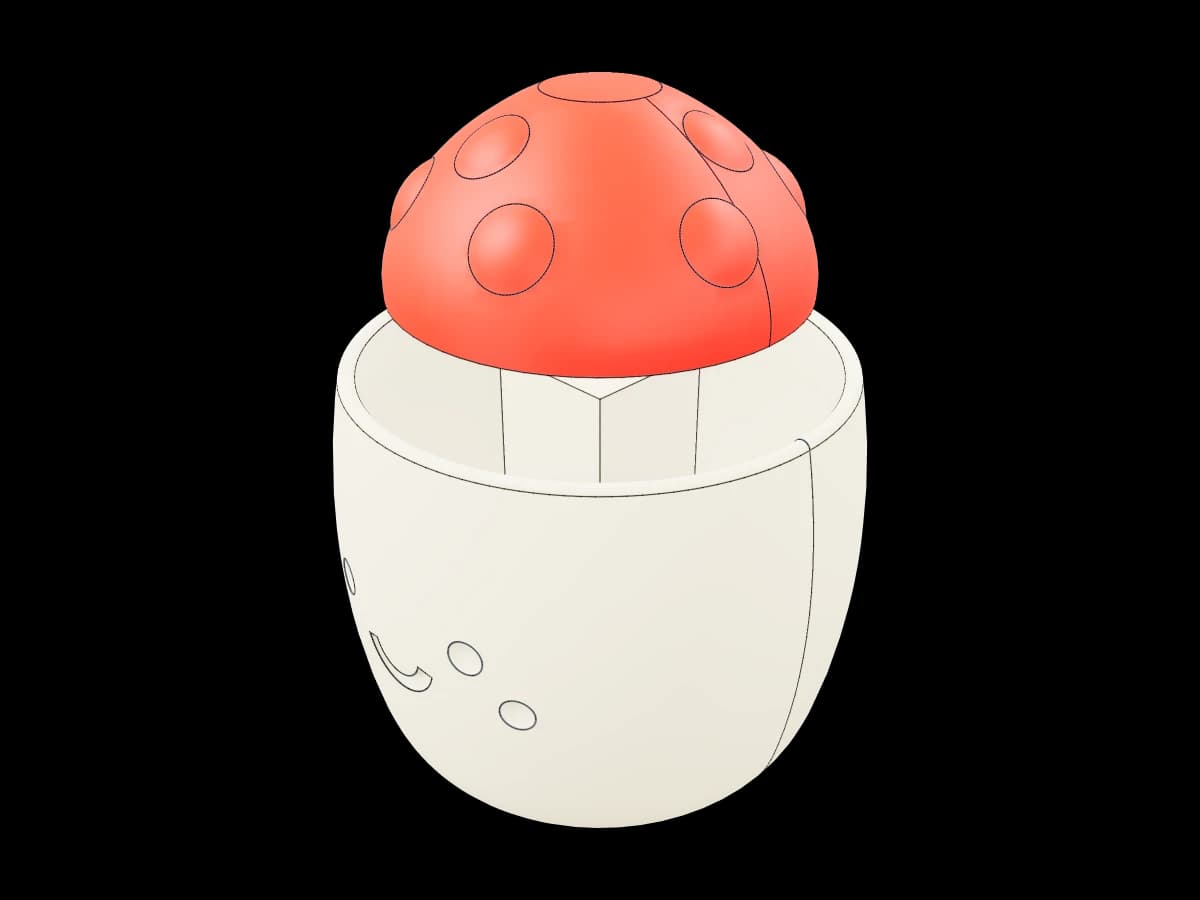 Mushroom Desk Clicker