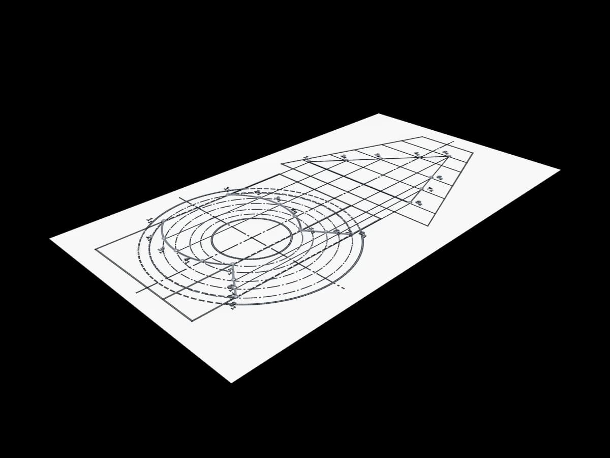 Intersection Of Cylinder And Trapezoid