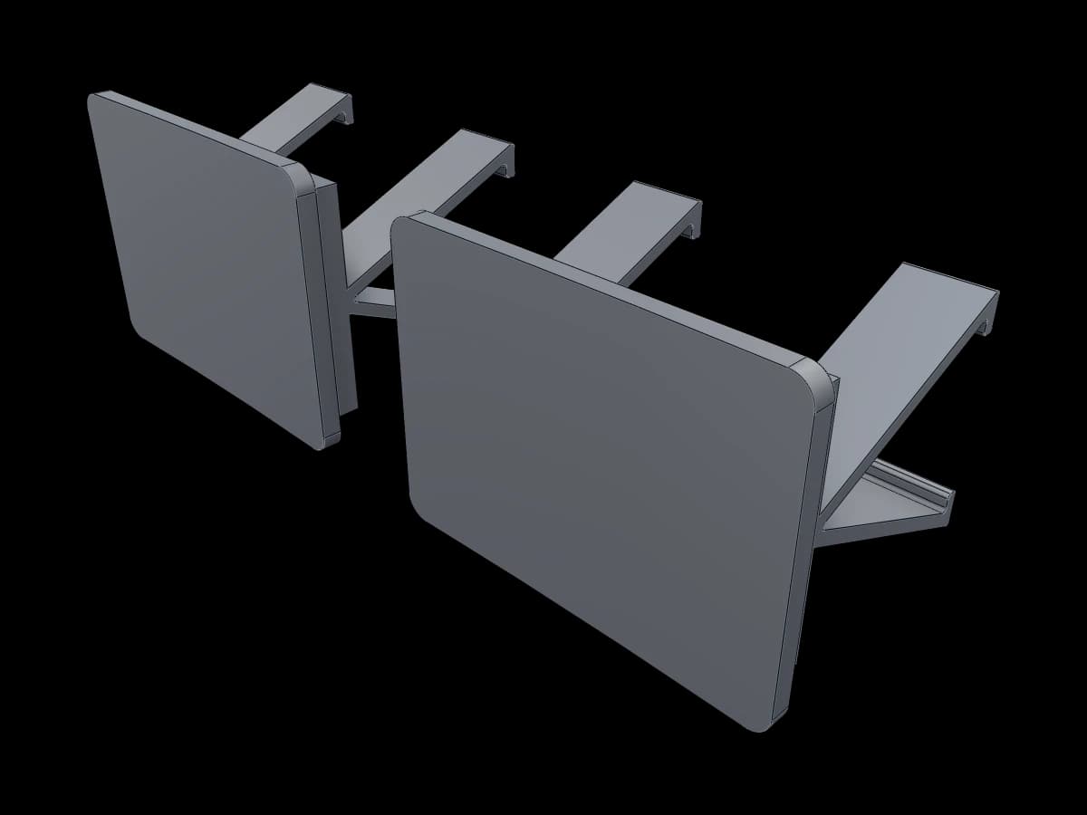 Monitor lightbar mount