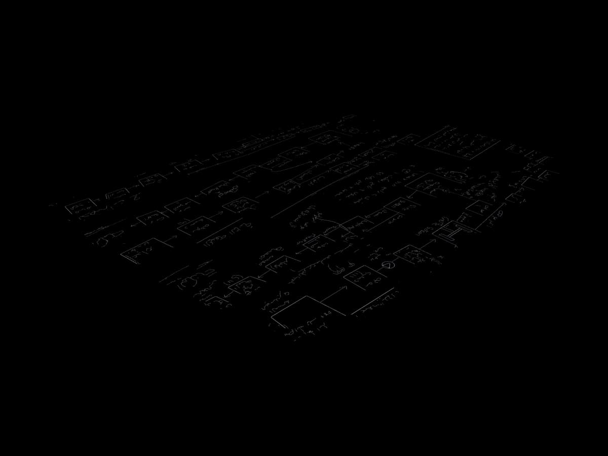 Hand-Drawn Process Flow Diagram