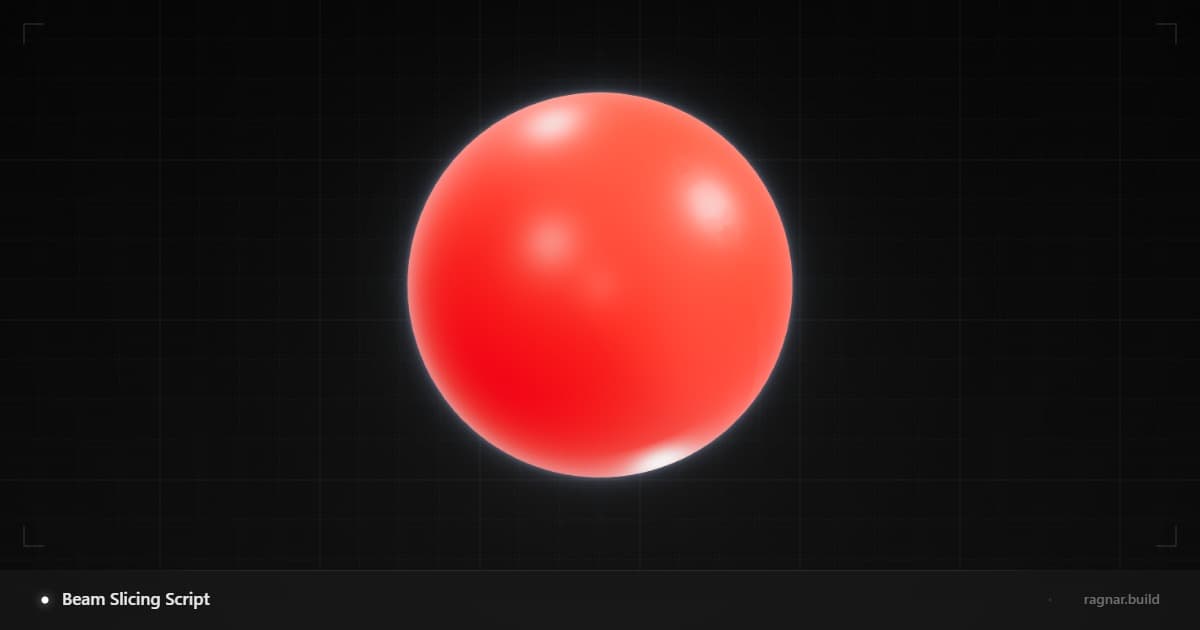 Beam Slicing Script
