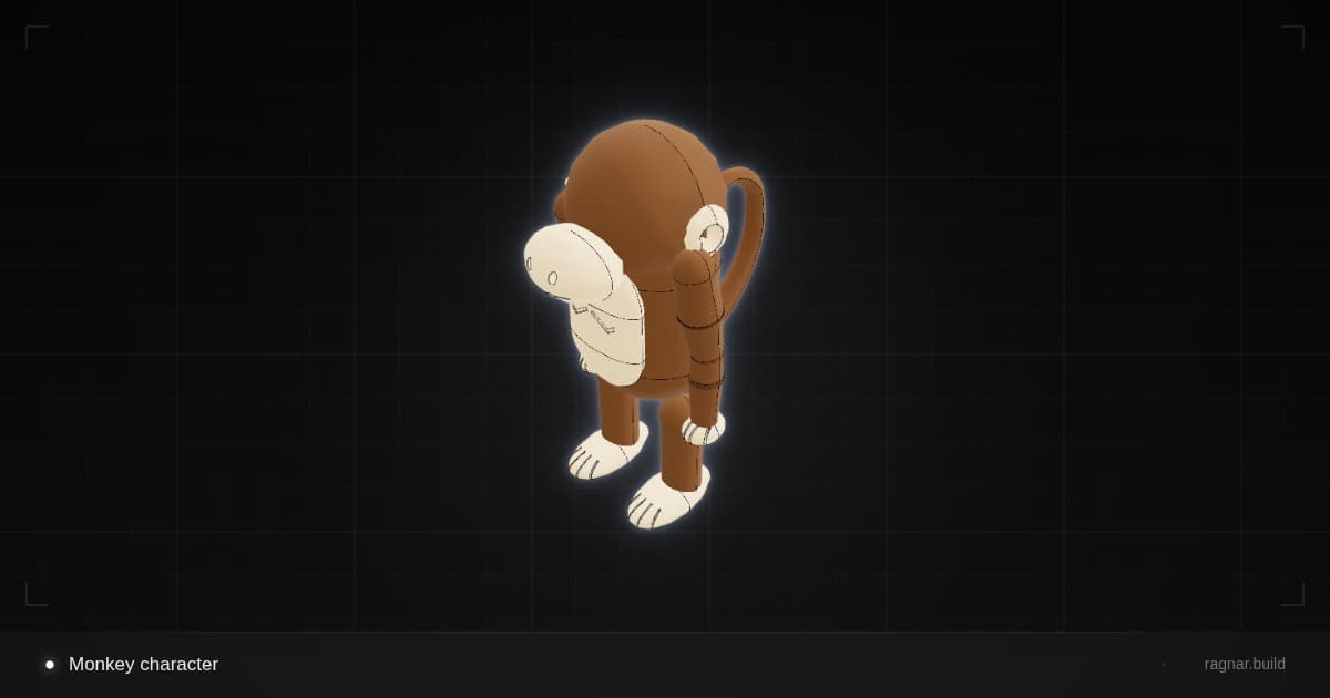 Wooden Monkey Toy