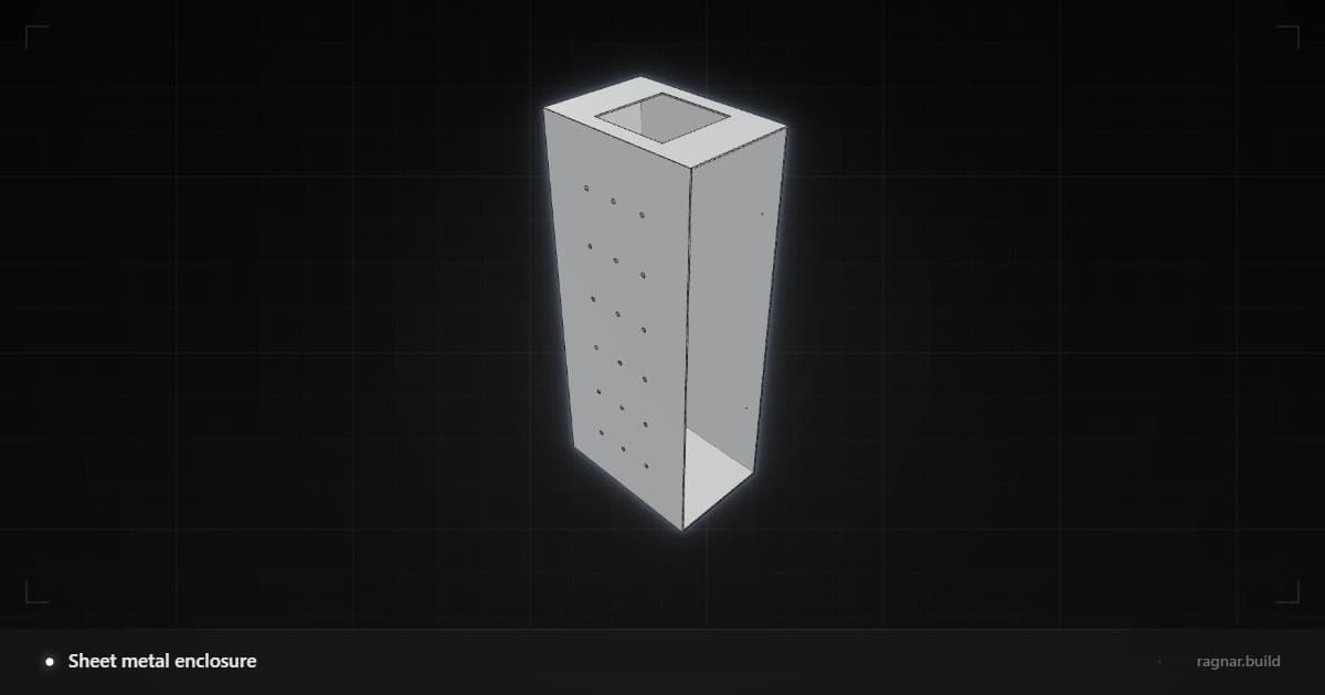 Sheet metal enclosure