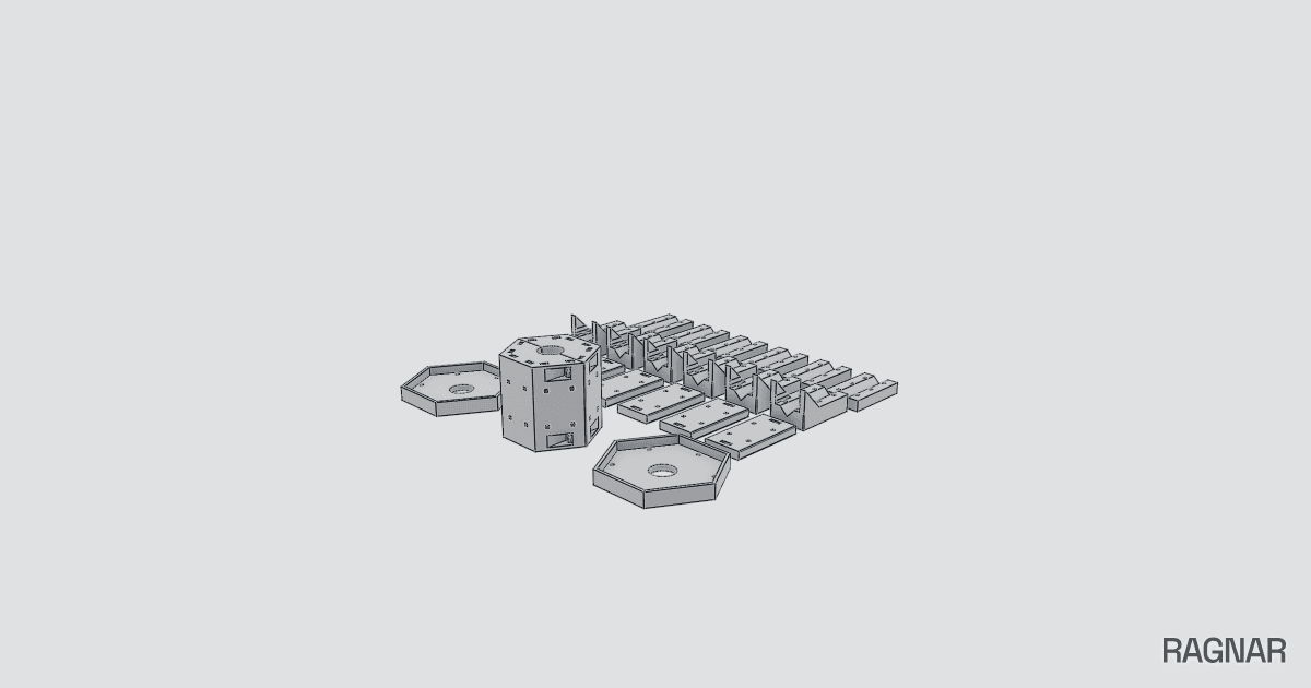 Hex beam antenna hub (remix) (remix)
