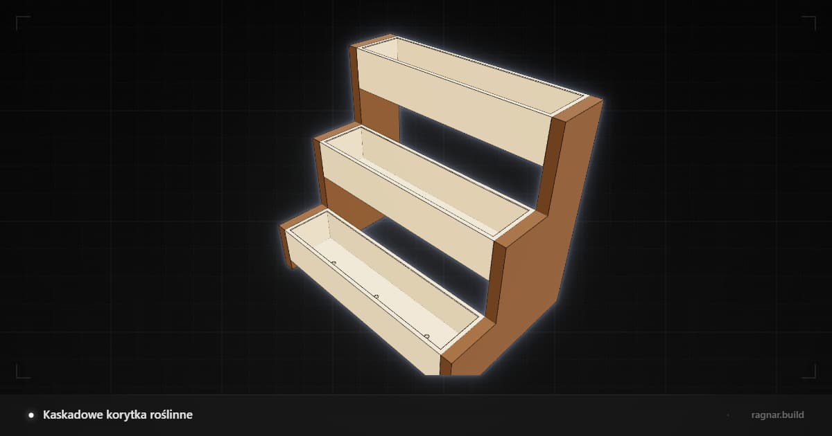 Stepped Wooden Planter