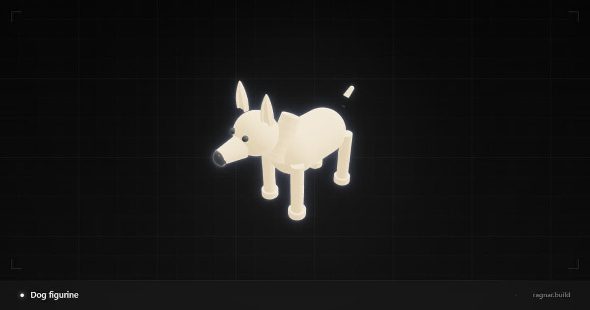 Dog figurine