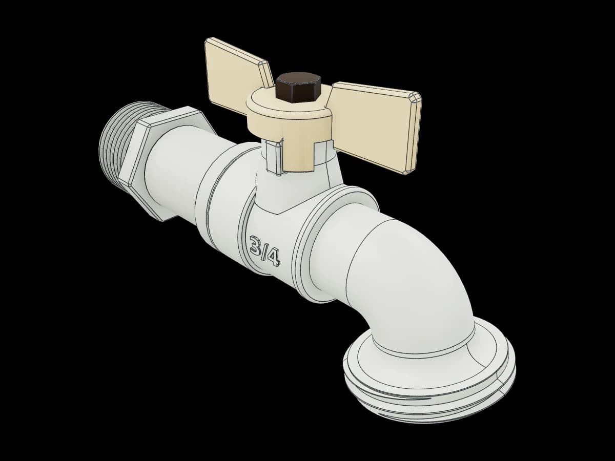 Real Scale Faucet
