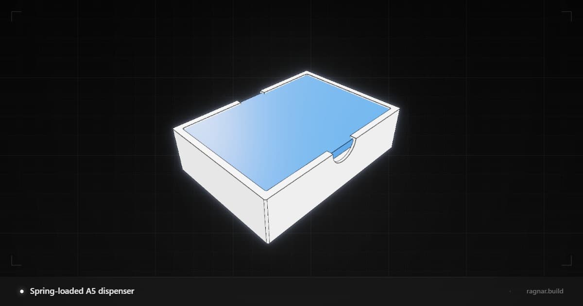 Spring-Loaded Storage Box