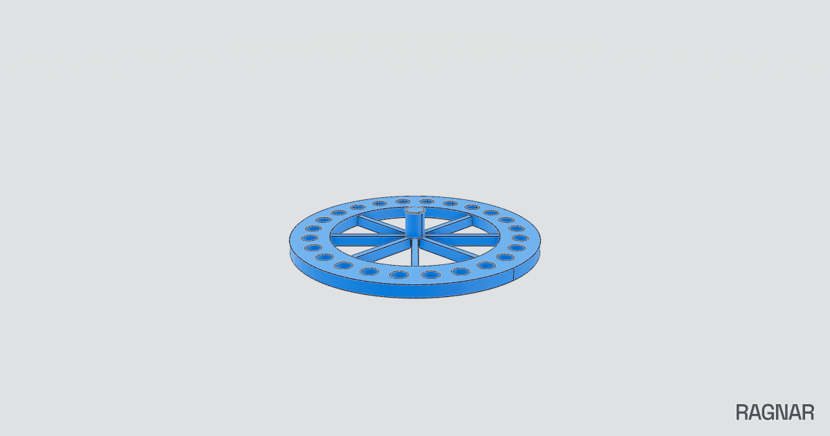 8-Spoke Patterned Ring
