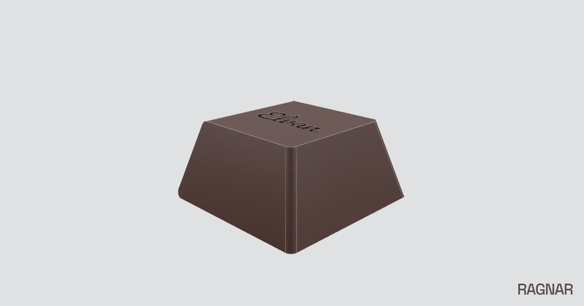 Chocolate cube model