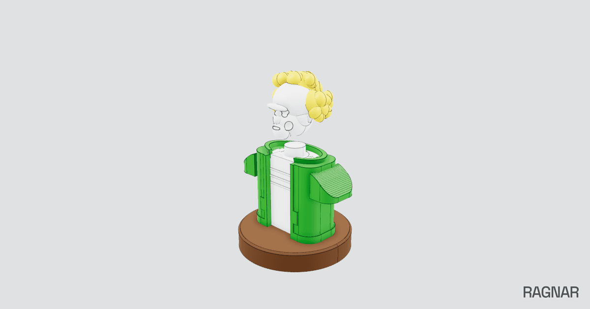 Humanoid Bust Figurine