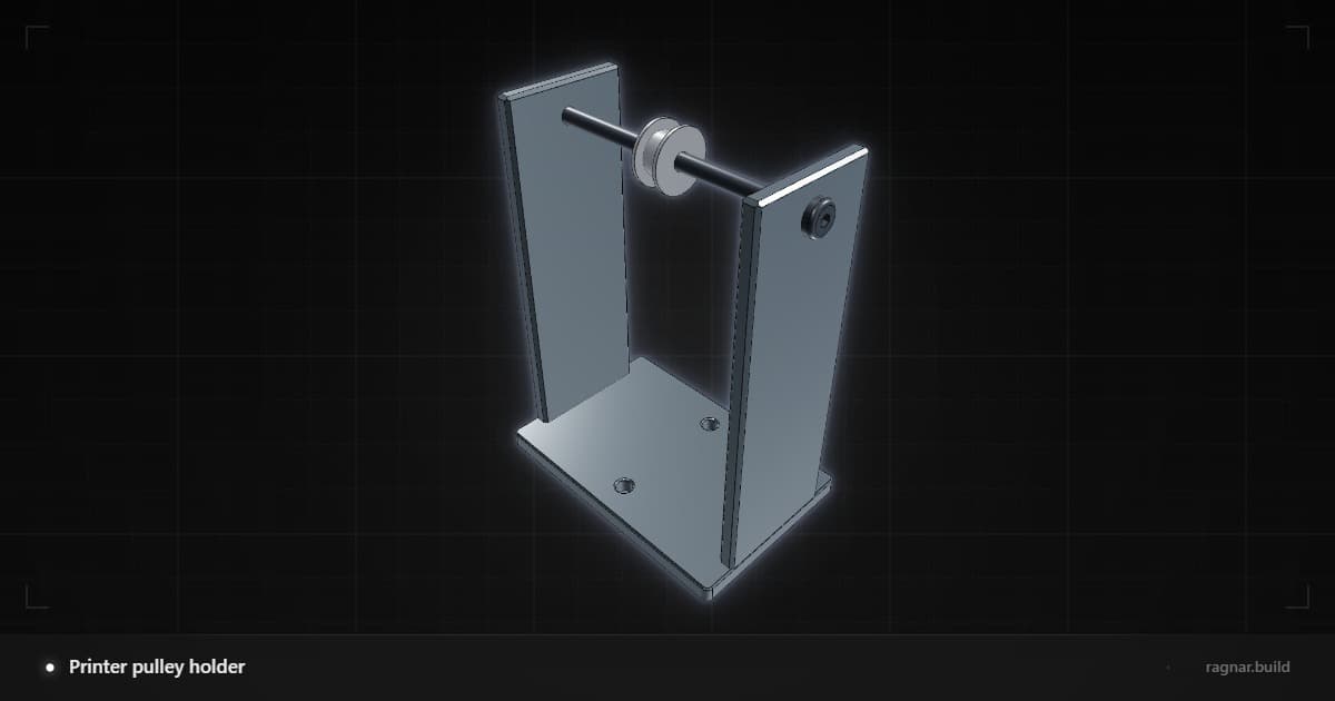 Printer pulley holder