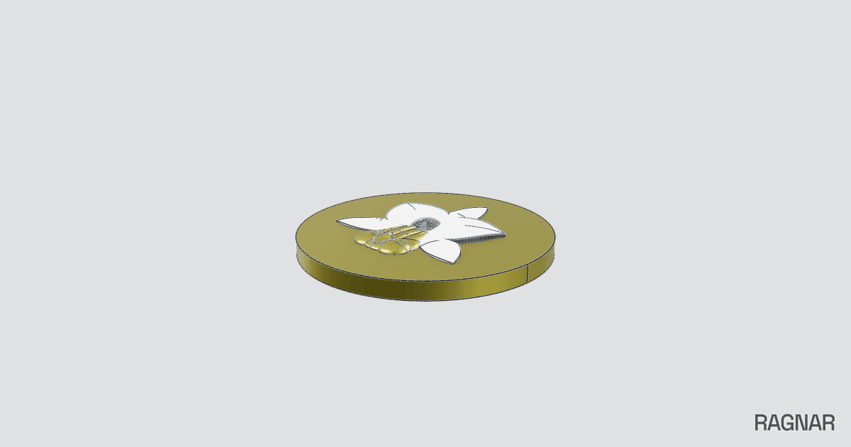 Sculpted orchid die