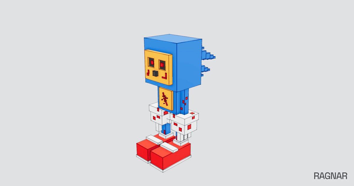 Spiky Voxel Character
