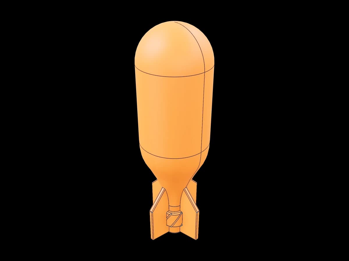 Small Rocket Display Prop