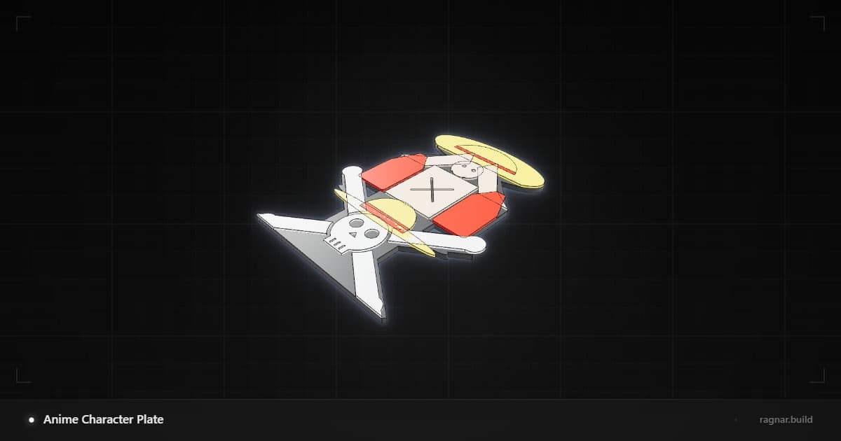 Anime Character Plate