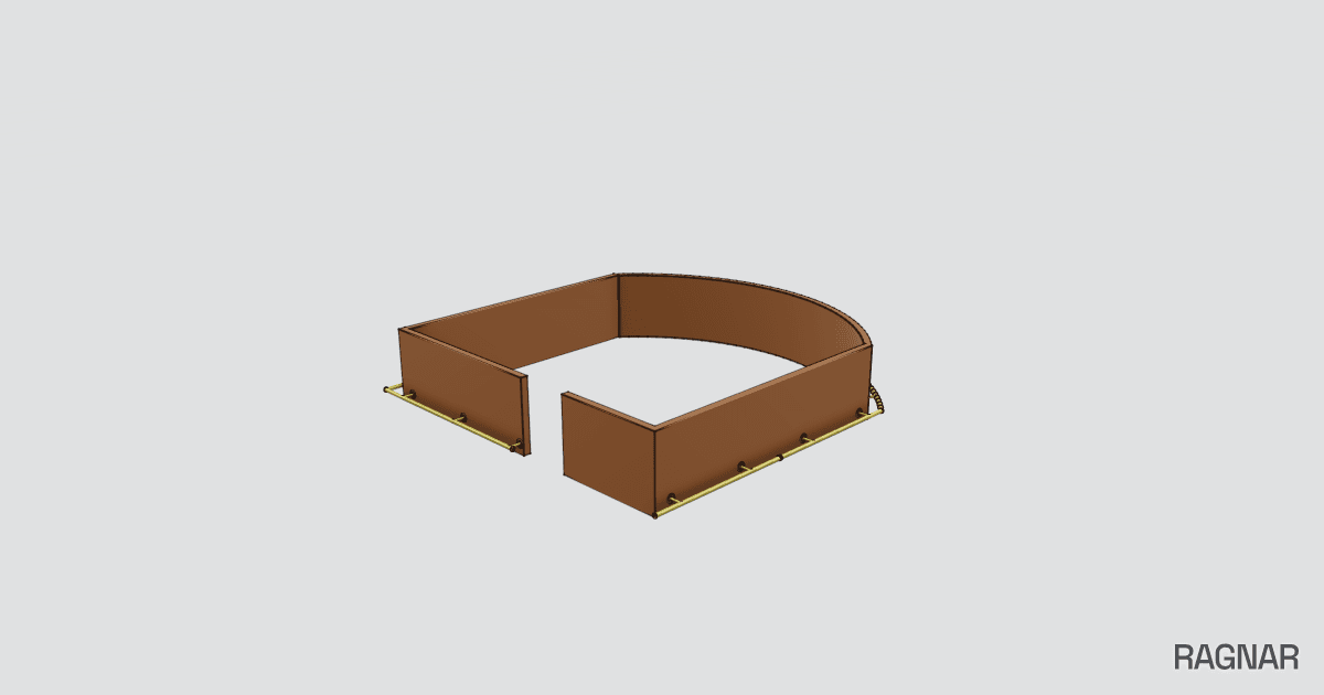 Brass Foot Rail