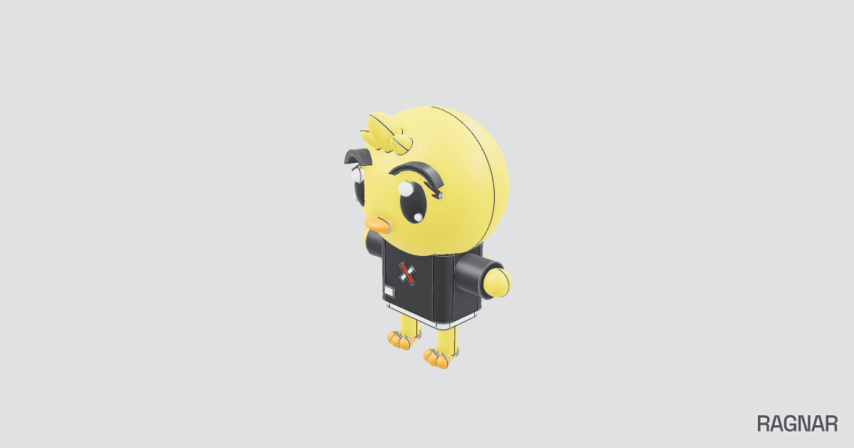 Stylized Cartoon Chick
