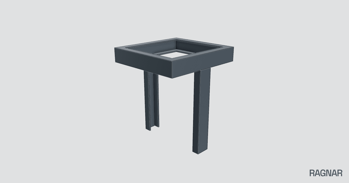 Soporte UPN rectangular