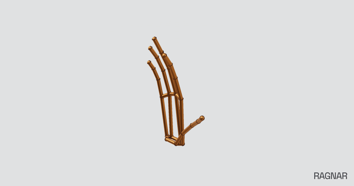 Wireframe Hand Model
