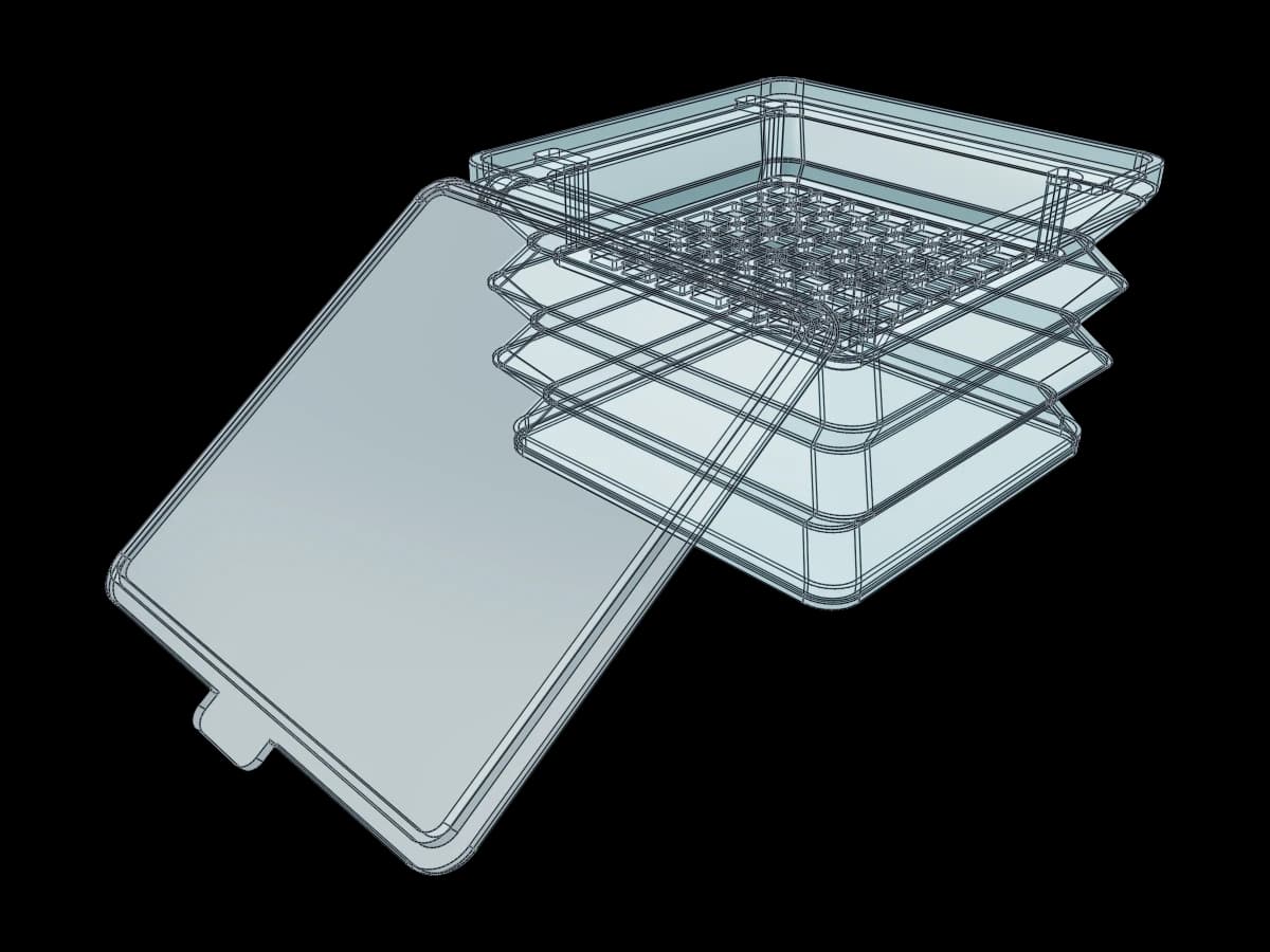 Collapsible Grid Storage Container