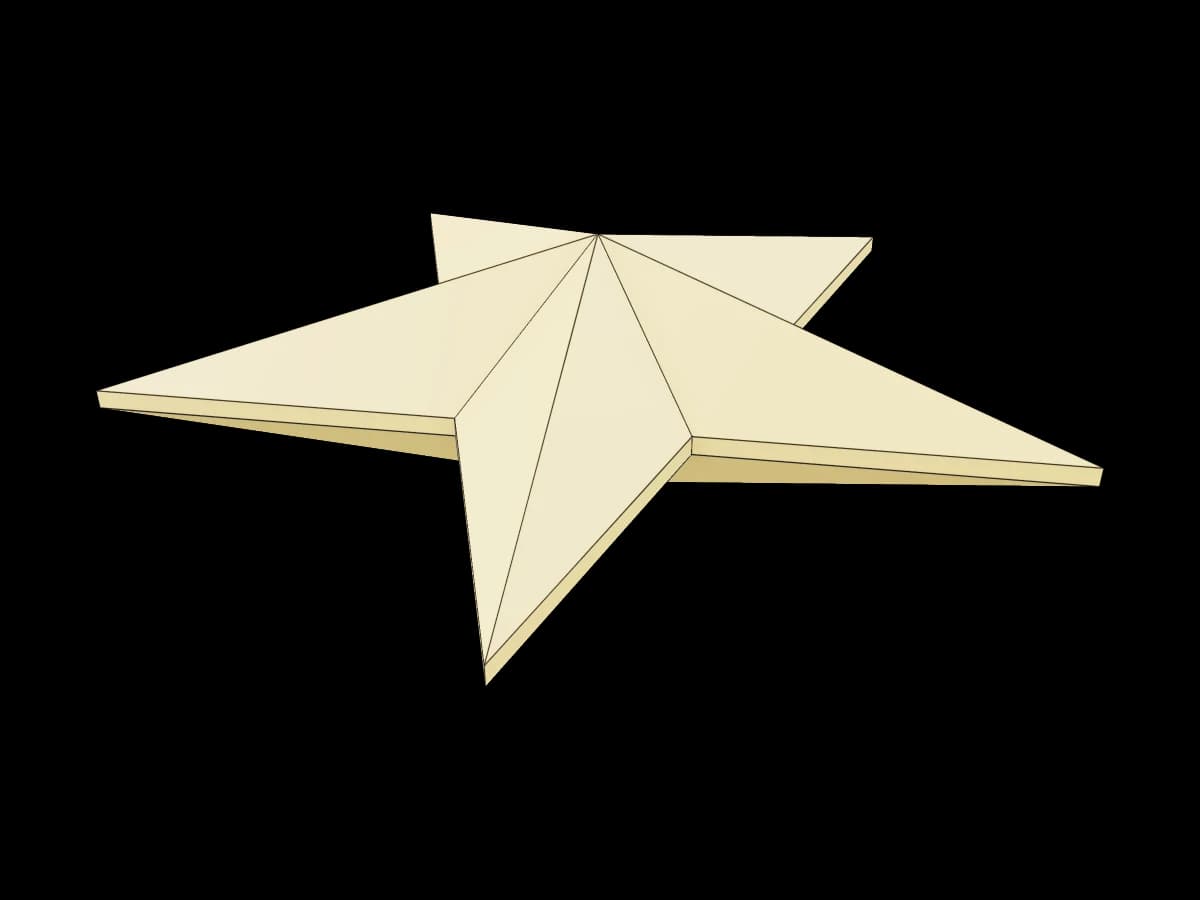 Faceted Decorative Star