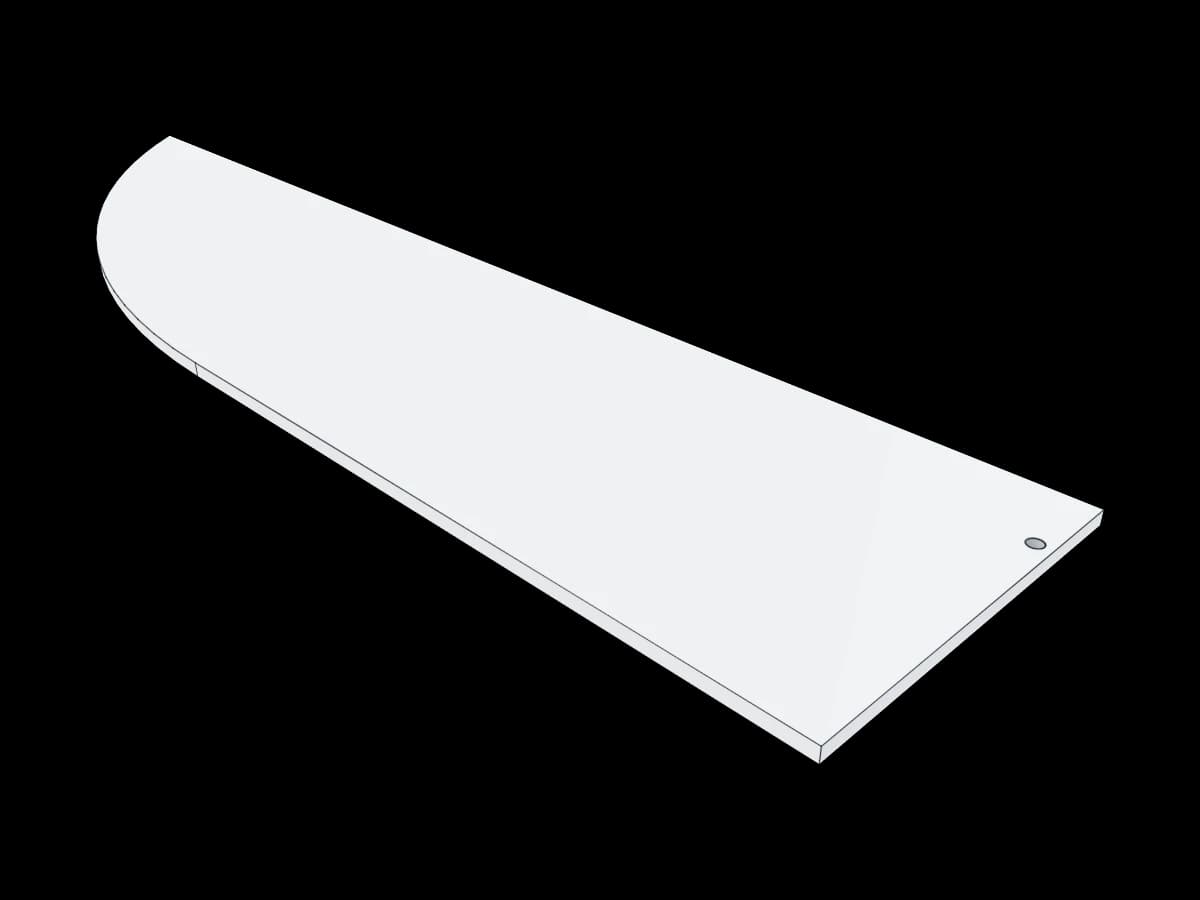 Curved Aerodynamic Plate