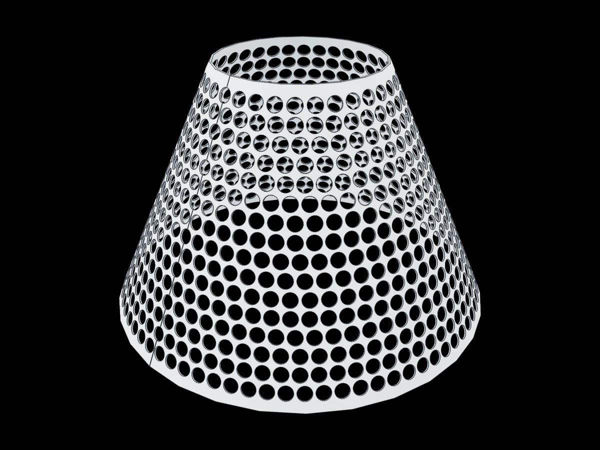 Perforated Circular Cone