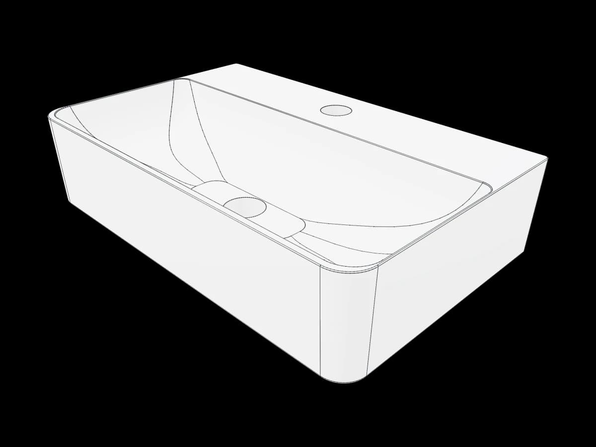 Compact Ceramic Basin