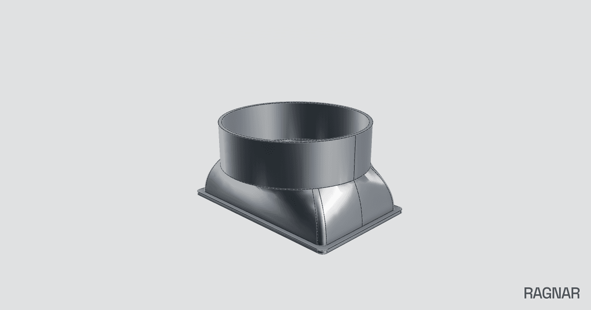 Rectangle to Round Adapter