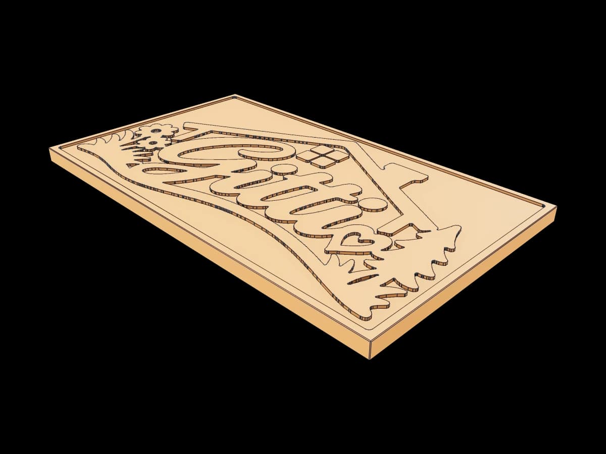 Decorative Wooden Relief Panel
