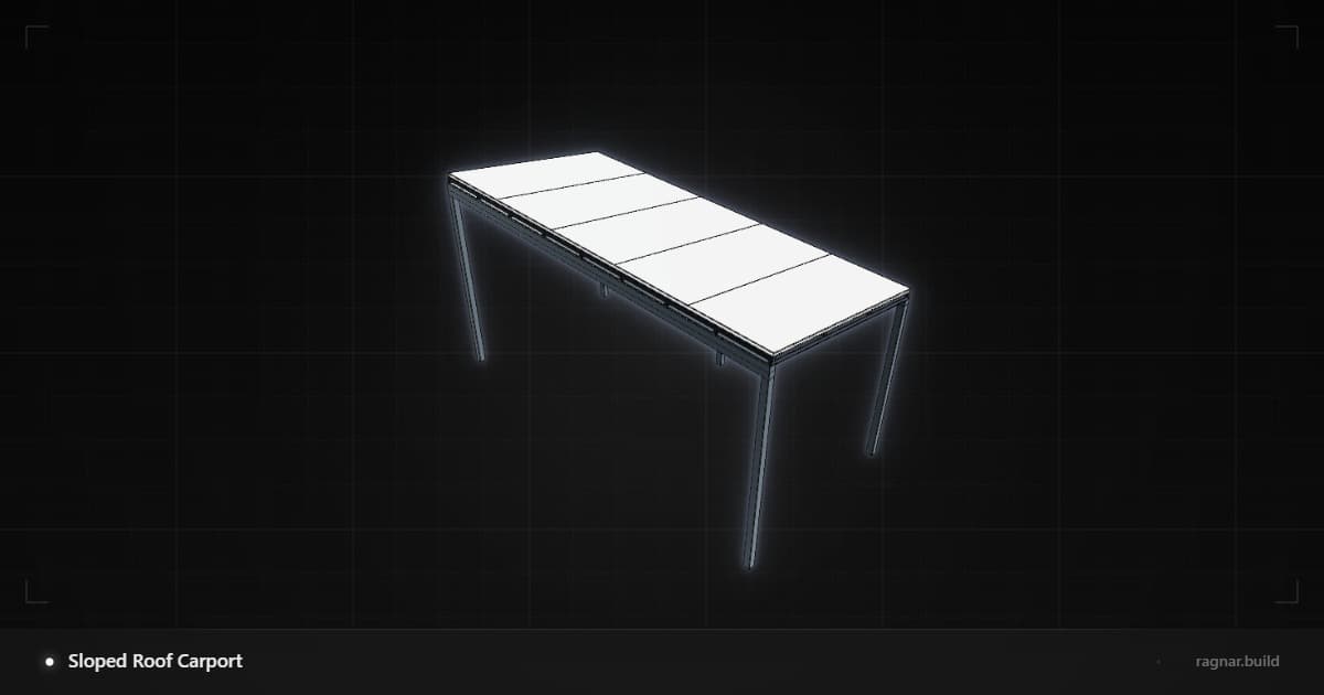 Sloped Roof Carport