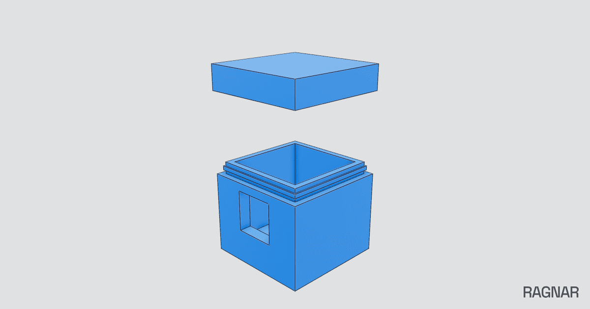 Caja electrónica pequeña