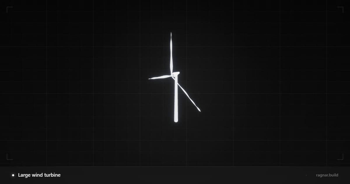 Large wind turbine