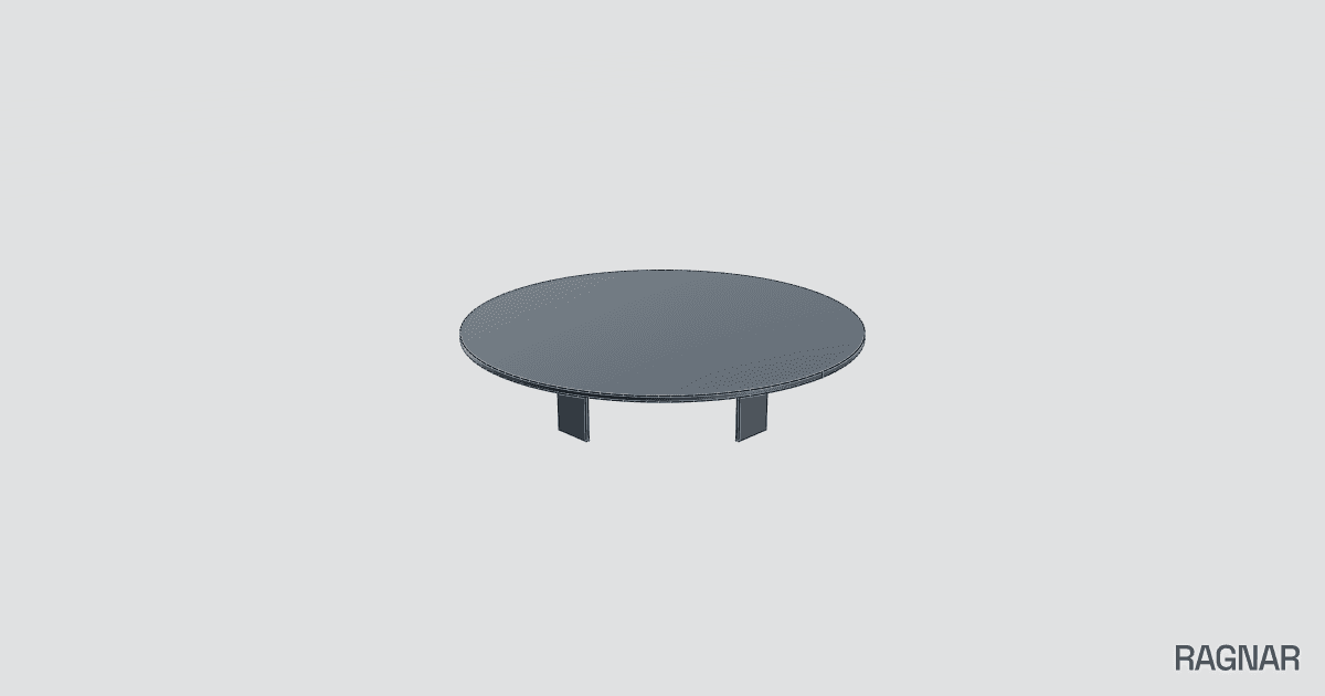 Round metal table